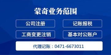 内蒙古蒙奇信息 呼和浩特市公司注册与代理记账全流程解析